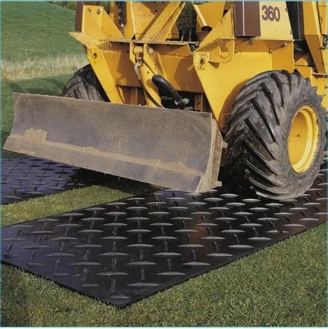 skid steer ground protection mats|driving mats for heavy equipment.